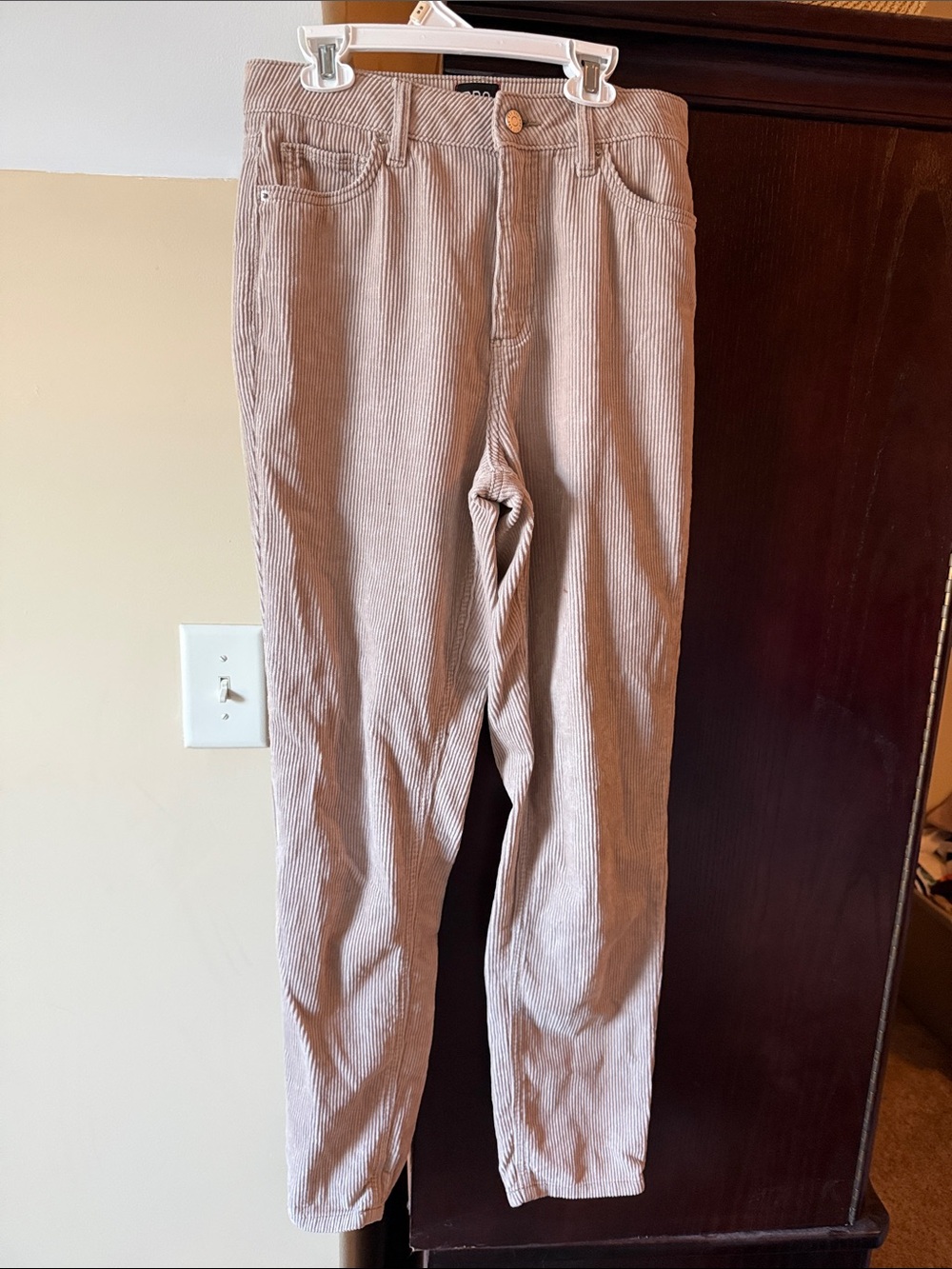 BDG Moms high rise  Corduroy Pants in Light Taupe